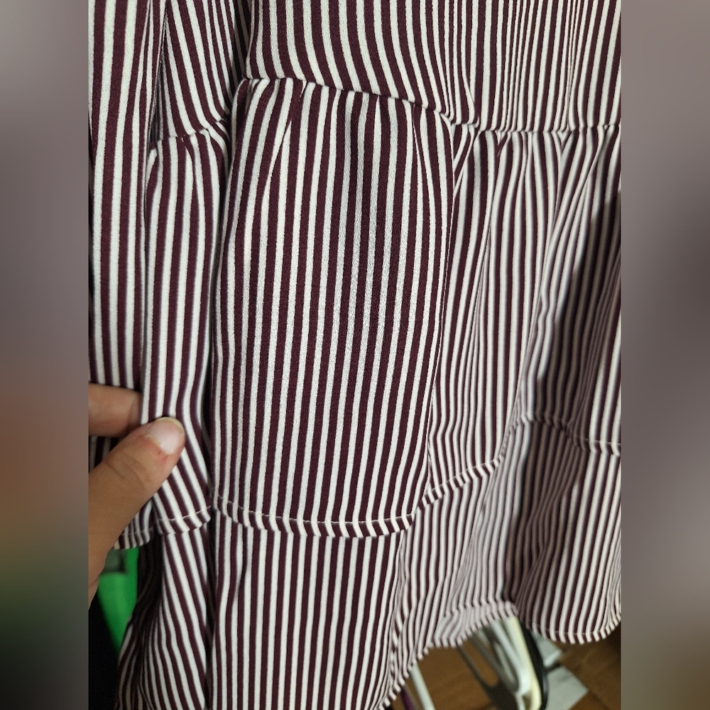 Time and Tru size XXL blouse purple and white - Picture 3 of 7